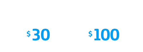 Costo del servicio: $30 semanales en prepago, $100 mensuales en planes